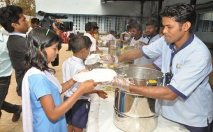 Children Are Served The Nutritious Mid Day Meals