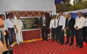 Dignitaries Unveil The Rourkela Kitchen Inauguration Plaque